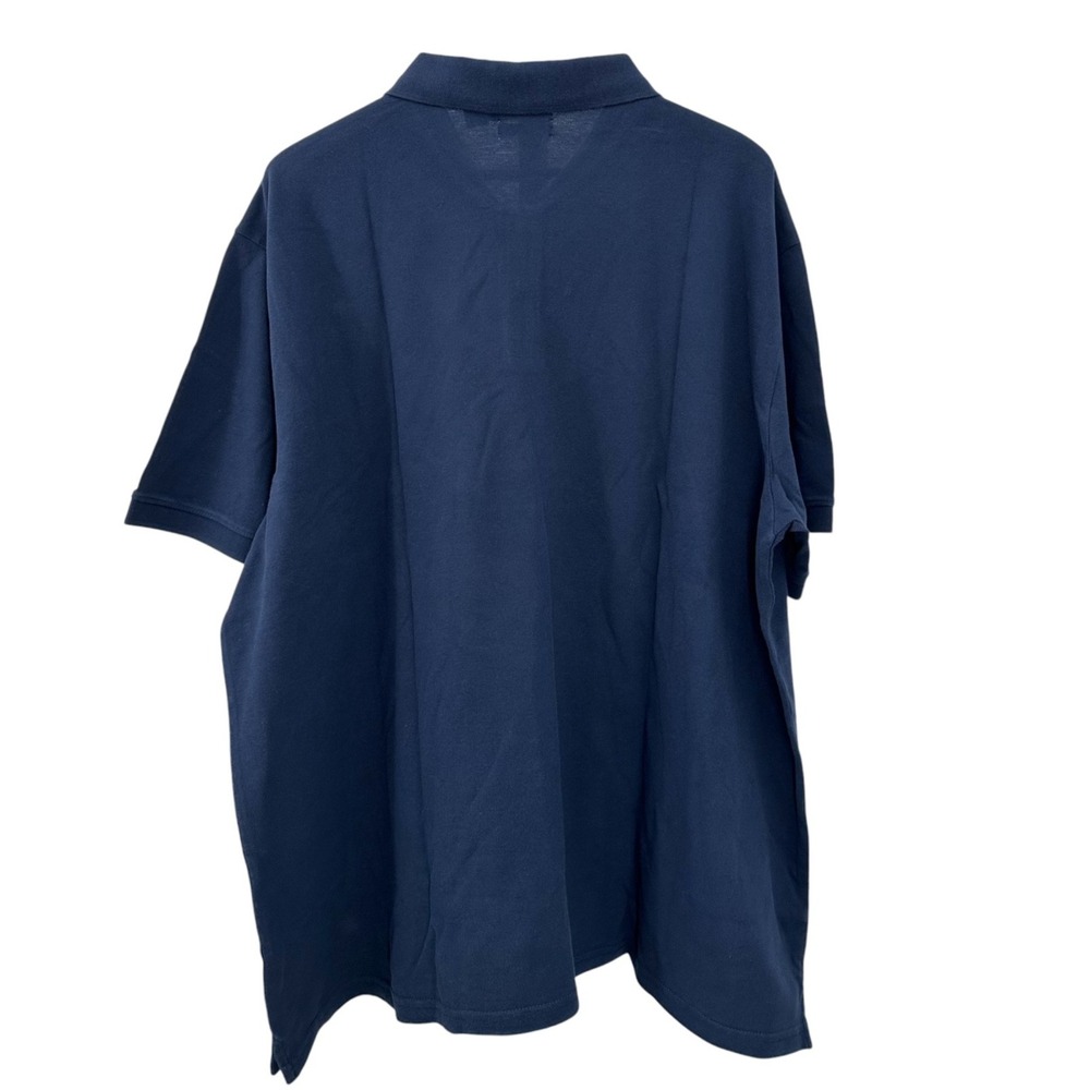 Dockers Short Sleeve Polo Shirt Navy Blue Cotton Slim Fit Mens 2XL Quick-Dry NWT - Picture 3 of 13